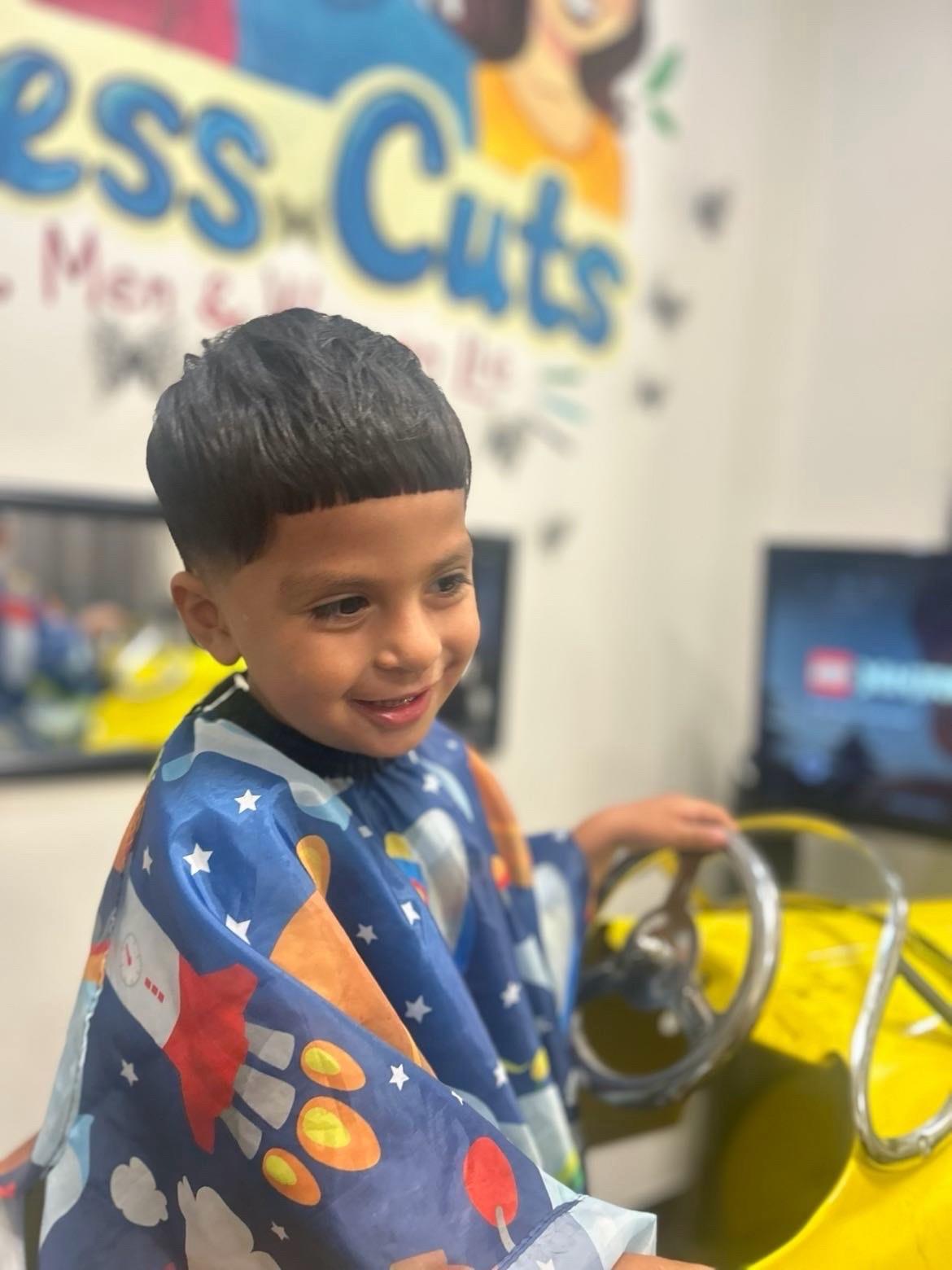 Fun kids haircut experience